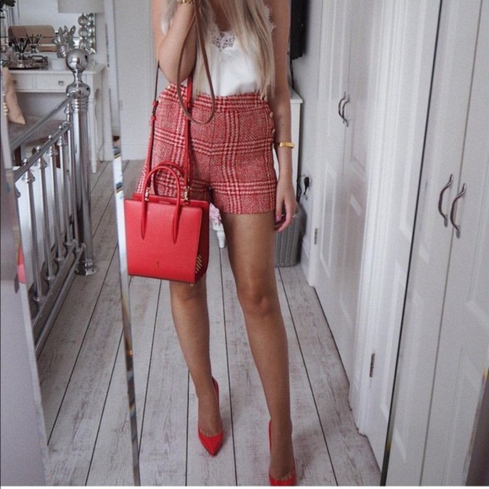 Zara Tweed Look Shorts